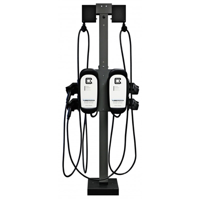 Clipper Creek Universal Pedestal Cable Management Extension - QUAD