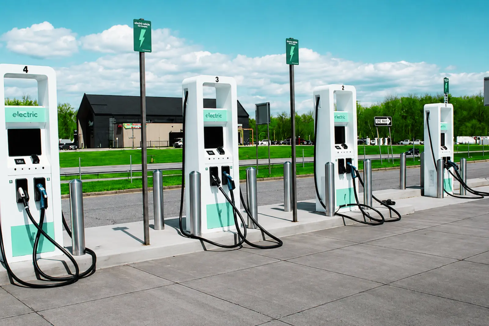 EV Charging Thruway Rest Stop
