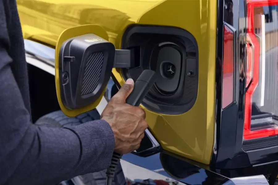 EV with NACS charging port