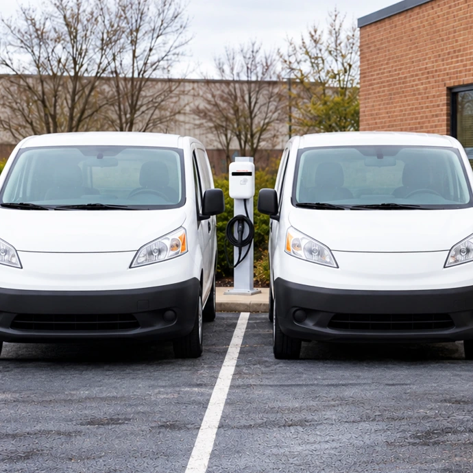 EV charger on Pedestal