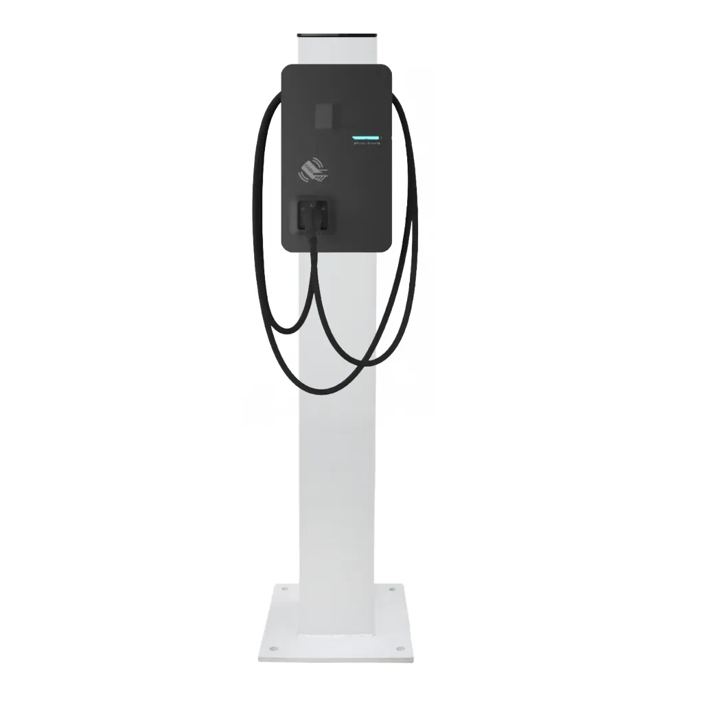 zerova Charger on EVCS EV Pedestal.webp