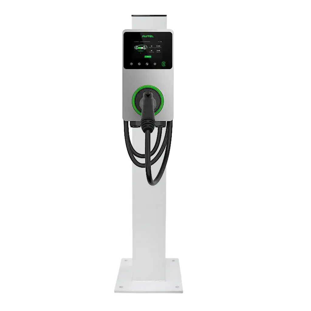 Autel Charger on EVCS EV Pedestal.webp