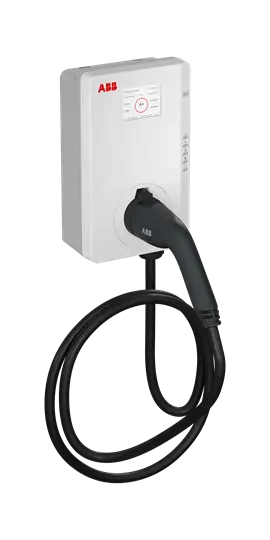 Terra AC wallbox type 1, 25 ft cable, 1-phase/80A, with RFID, Daisy chain Ethernet and 4G modem