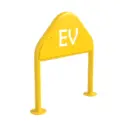 EVCS 2 Leg Barrier, Yellow