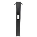 EV Charge Solutions 5"x8"x95" Dual SLIM Pedestal with Ratcheting Cable Retrators, Black