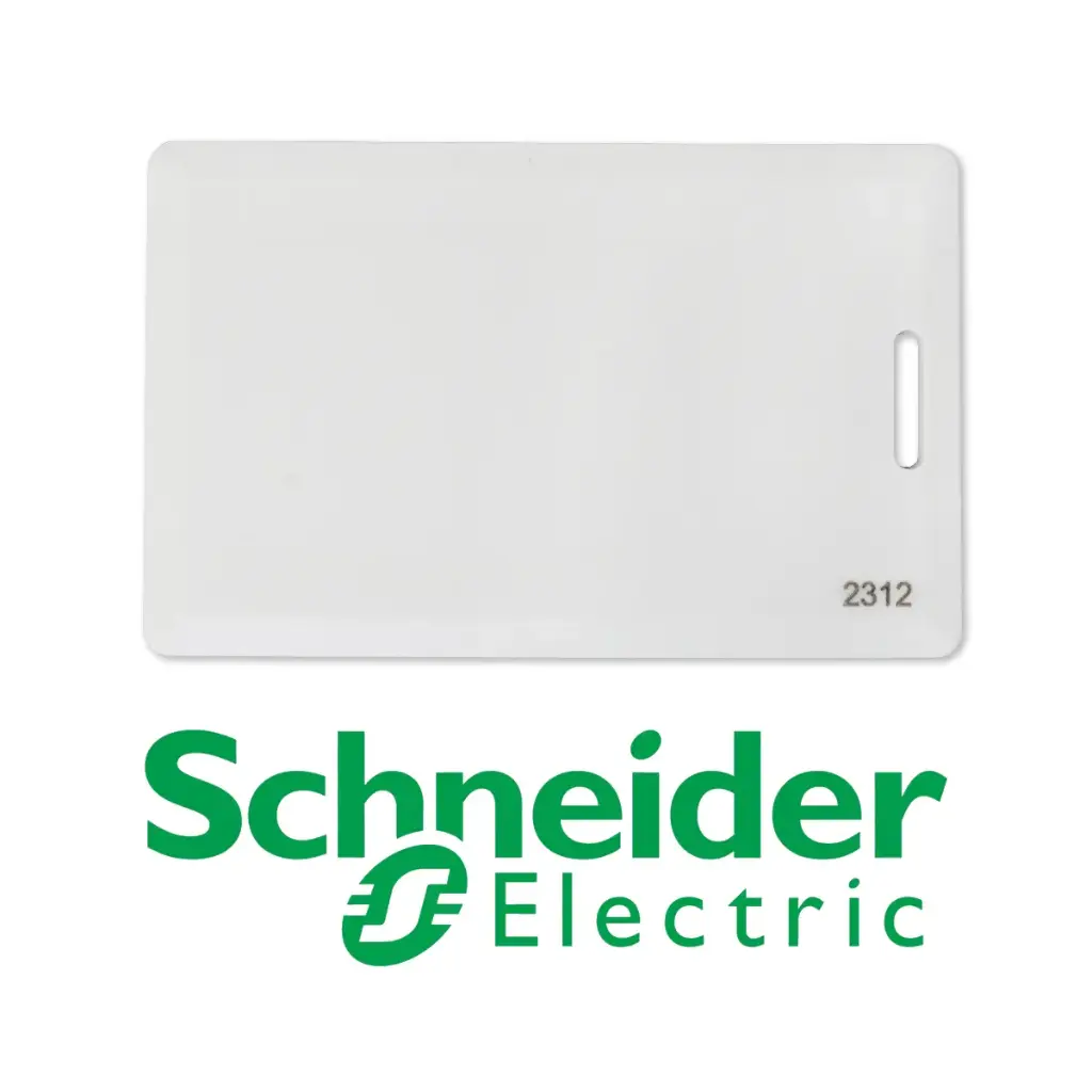 EV Charge Solutions Schneider RFID Access Control Card, White, 10pk