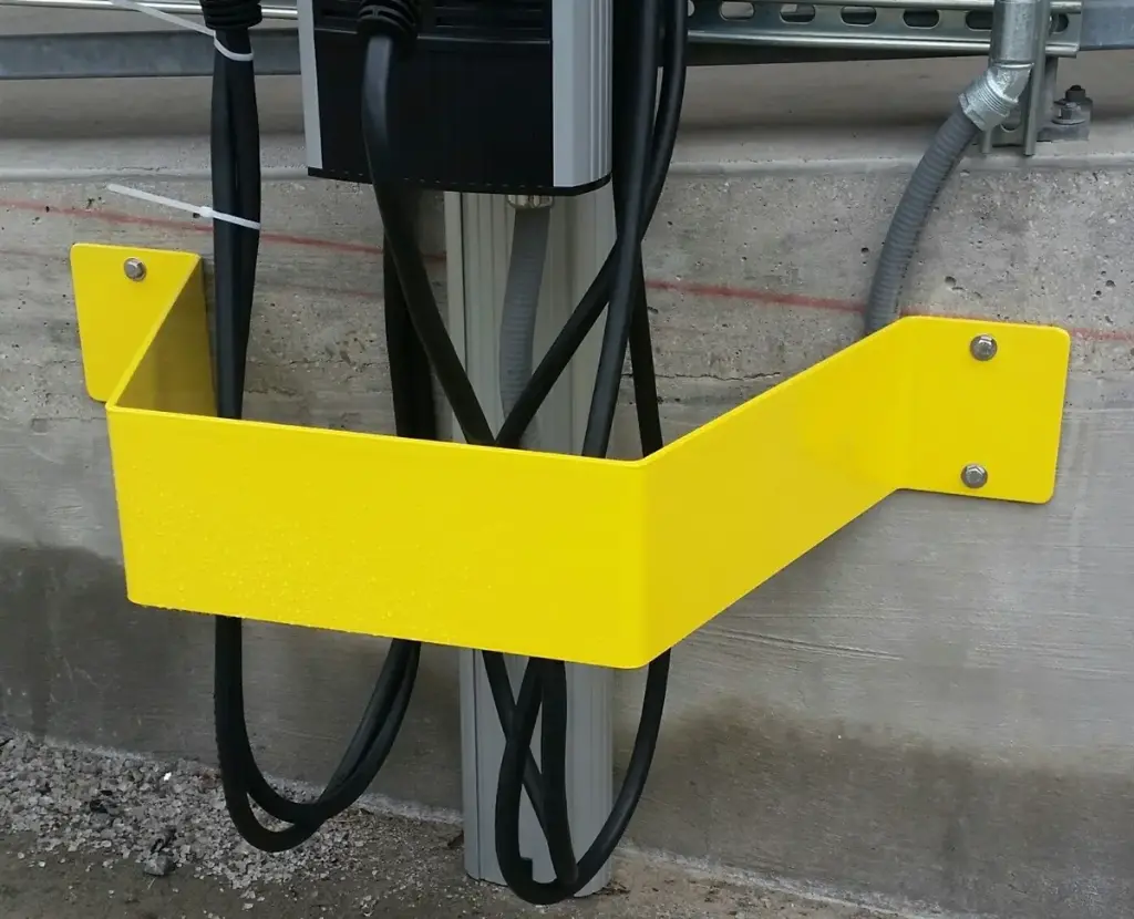 EVCS Wall Mounted Yellow Safety Guard