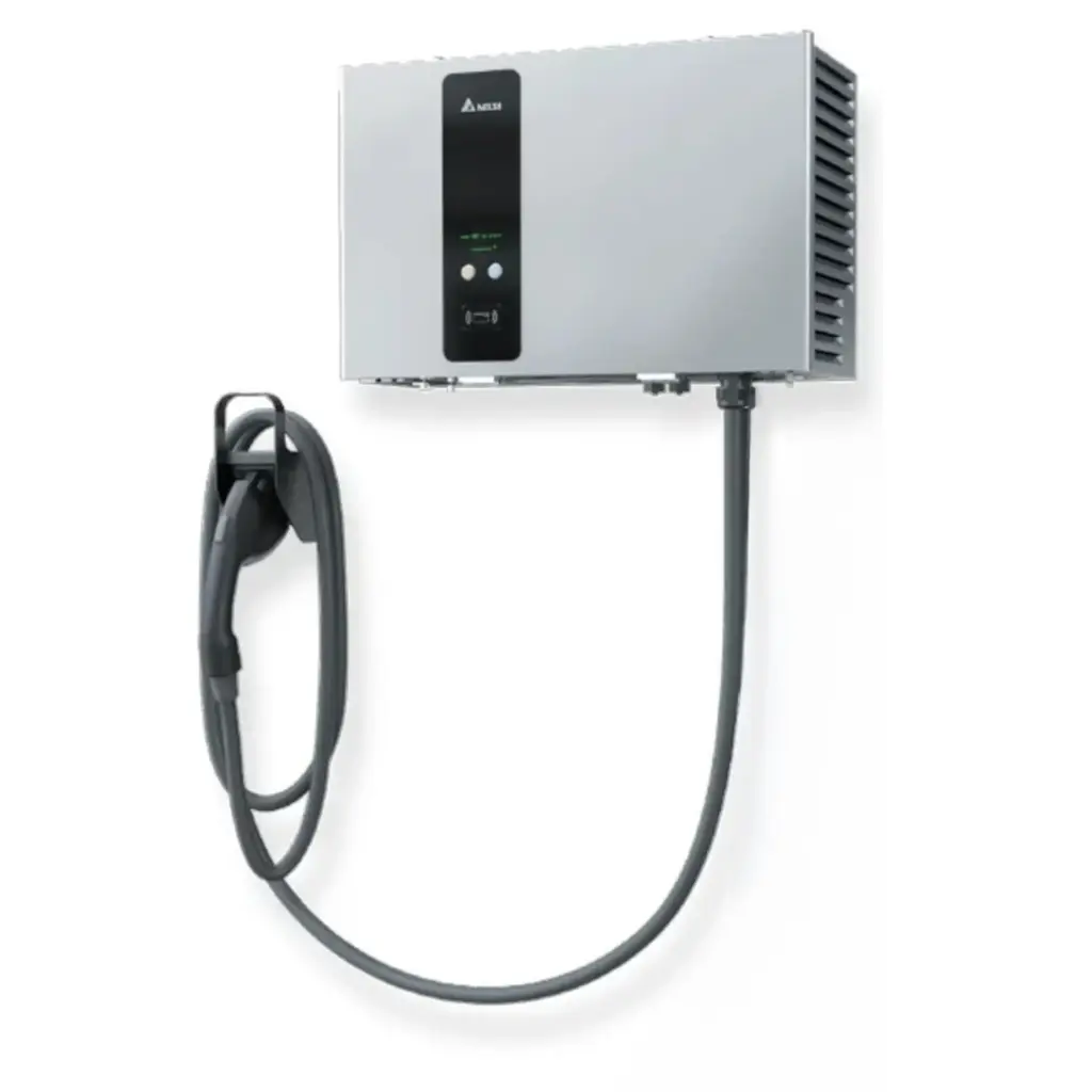 Delta 25kW DC Wallbox Charger with CCS1 Connector – 208V Three-Phase
