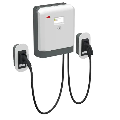 [6AGC107060] ABB Terra DC Wallbox 24kW DC Fast EV Charger 208–240V with 23ft Cable – Wall Mount