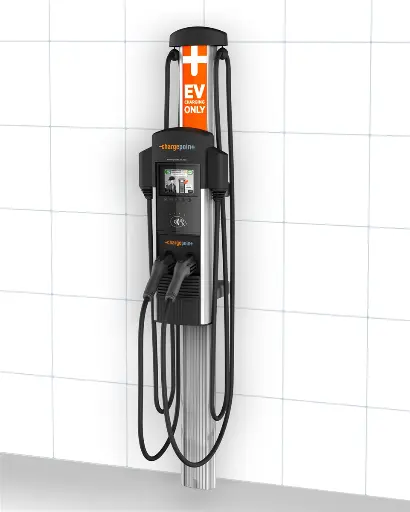 [CT4023-GW1] ChargePoint CT4023 Level 2 EV Charger Dual Port 208–240V 30A 18ft Cable – Wall Unit (Gateway, Cord Management)