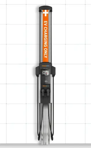 [CT4027-GW1] ChargePoint Dual Charger Bollard Unit 208/240V 30A with Cord Management (23' Cables)