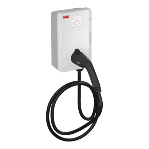 [6AGC105903] ABB Terra AC Wallbox Level 2 EV Charger 240V 80A 25ft Cable (RFID, Ethernet, 4G)
