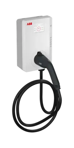 [6AGC105903] Terra AC wallbox type 1, 25 ft cable, 1-phase/80A, with RFID, Daisy chain Ethernet and 4G modem