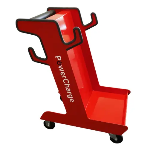 [PC-CART-A-05] POWERCHARGE Mobile Cart, Red